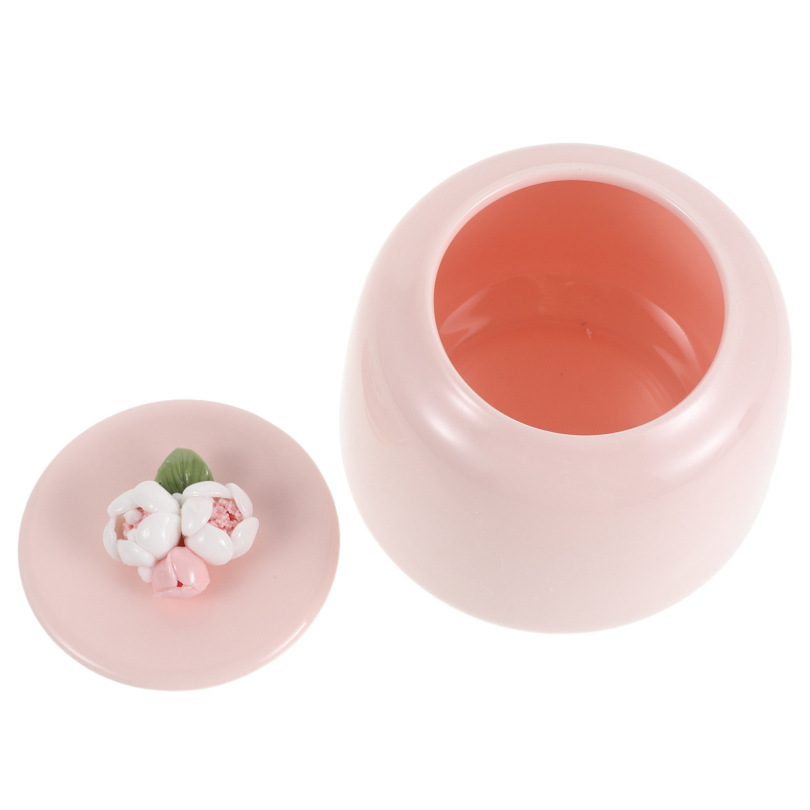 Canister Coffee Sugar Tea - Pot à thé en céramique rose,