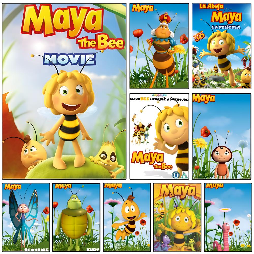 Maya Coffee & Tea Ulasan - Affiche d'animation pour enfants M-Maya the