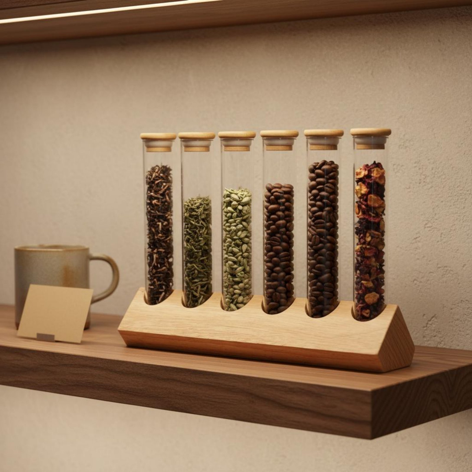 Coffee Bean & Tea Menu - Ensemble de récipients en verre avec