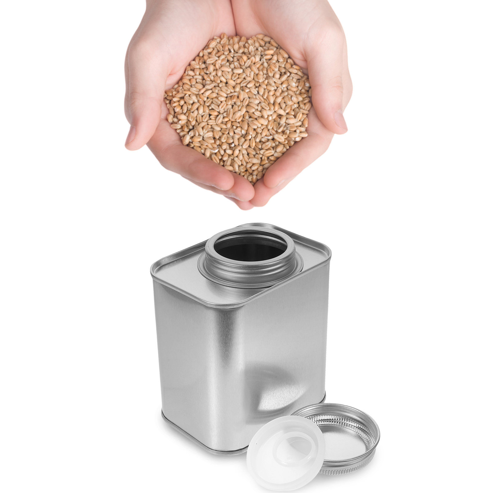 Canister Coffee Sugar Tea - Lot de 4 boîtes de rangement