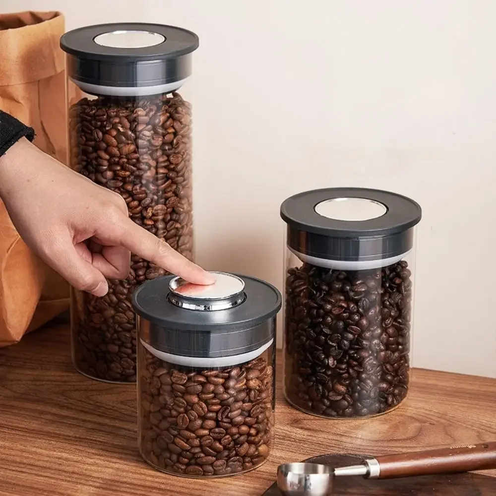Coffee Tea Press - Récipient en verre sous vide transparent