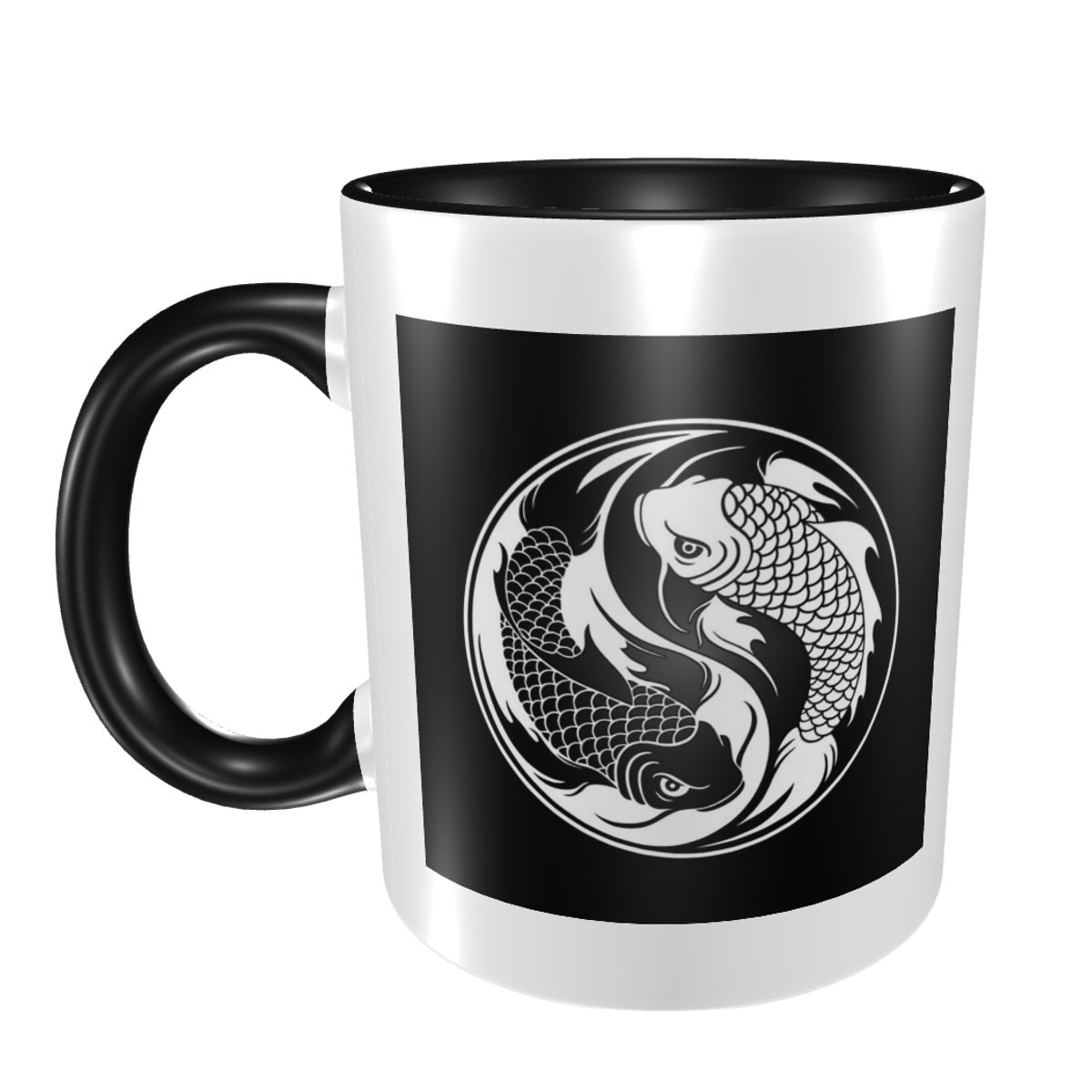 Coffee Tea Yin Yang - Tasse à poisson Yin Yang Koi