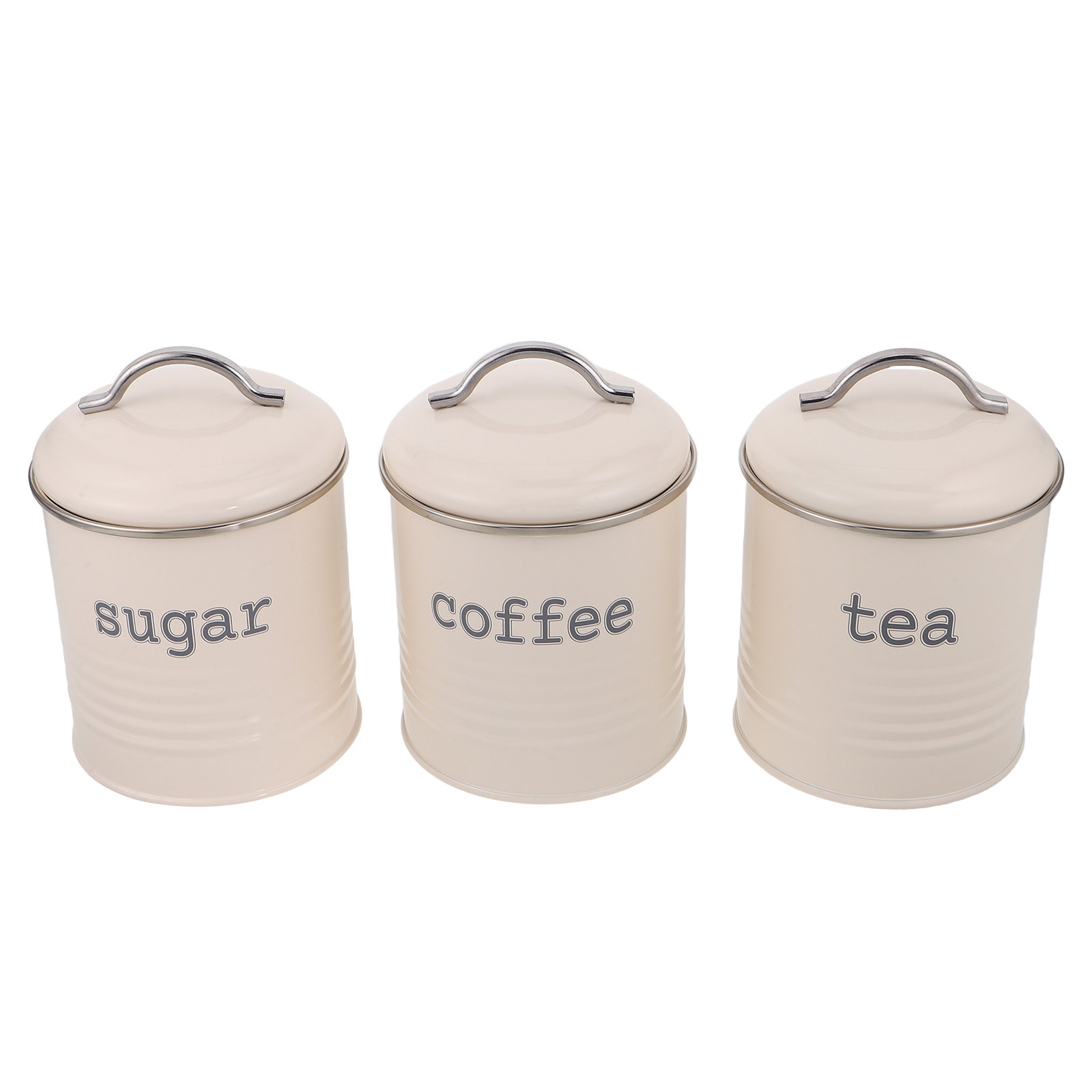 Canister Coffee Sugar Tea - Lot de 3 boîtes hermétiques pour