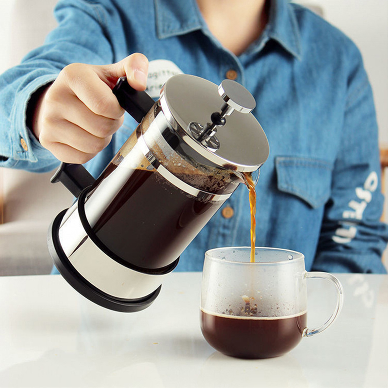 Coffee Tea Press - Cafetière à piston en verre borosilicate