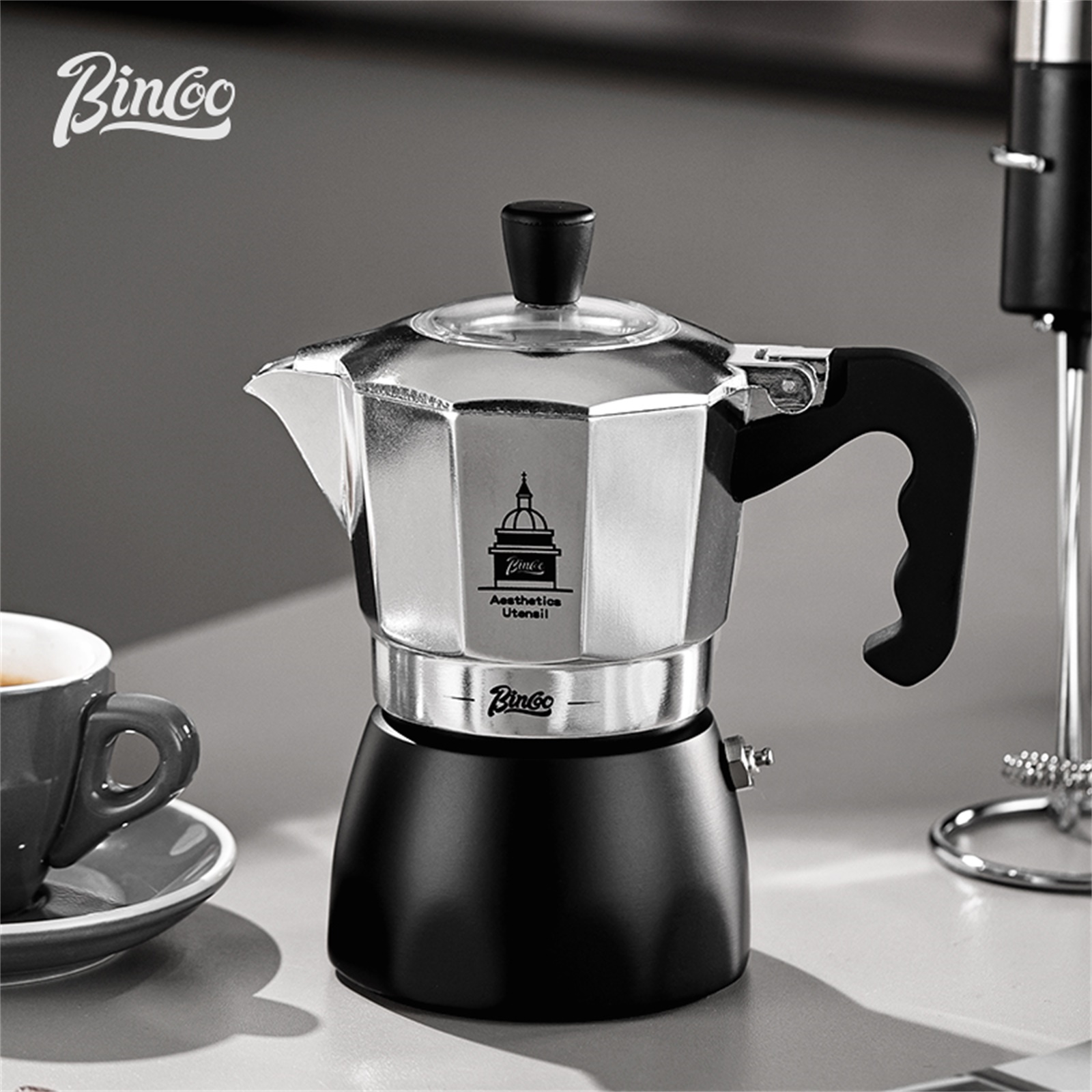 BINCOO Pot Moka à Double Valve - Coffee Tea Espresso avis et prix