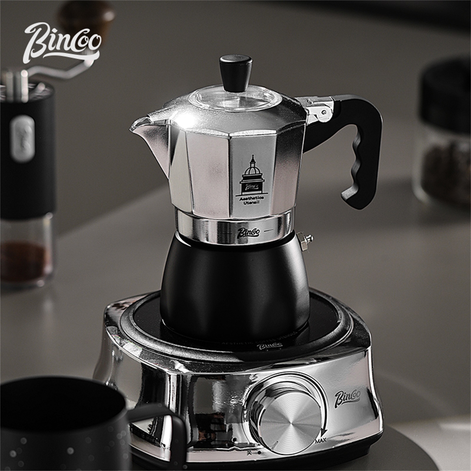 BINCOO Pot Moka à Double Valve - Coffee Tea Espresso avis et prix