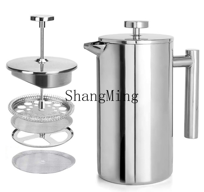 Cafetière à piston en acier in - Coffee Tea Press avis et prix