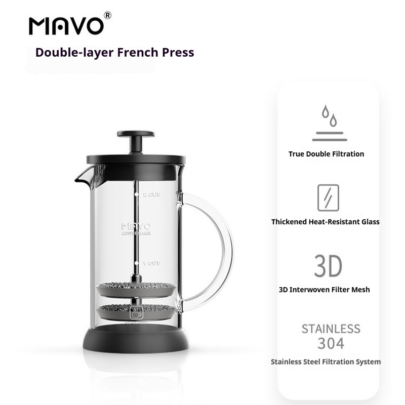 Cafetière à piston MAVO avec d - Coffee Tea Press avis et prix