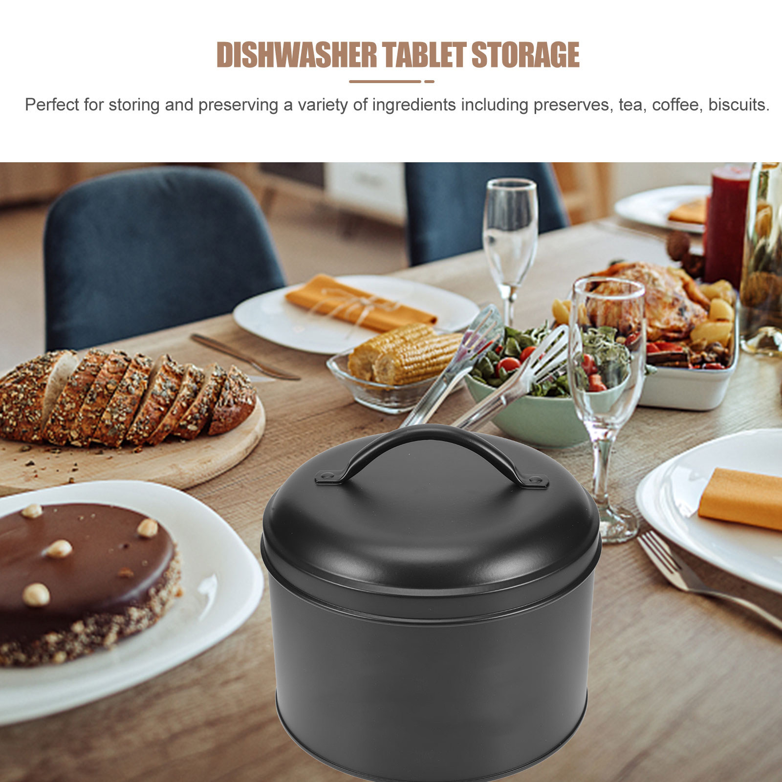 Pot de stockage alimentaire en - Canister Coffee Sugar Tea avis et prix