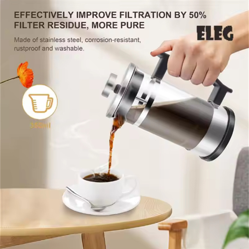 Cafetière à piston en verre bo - Coffee Tea Press avis et prix