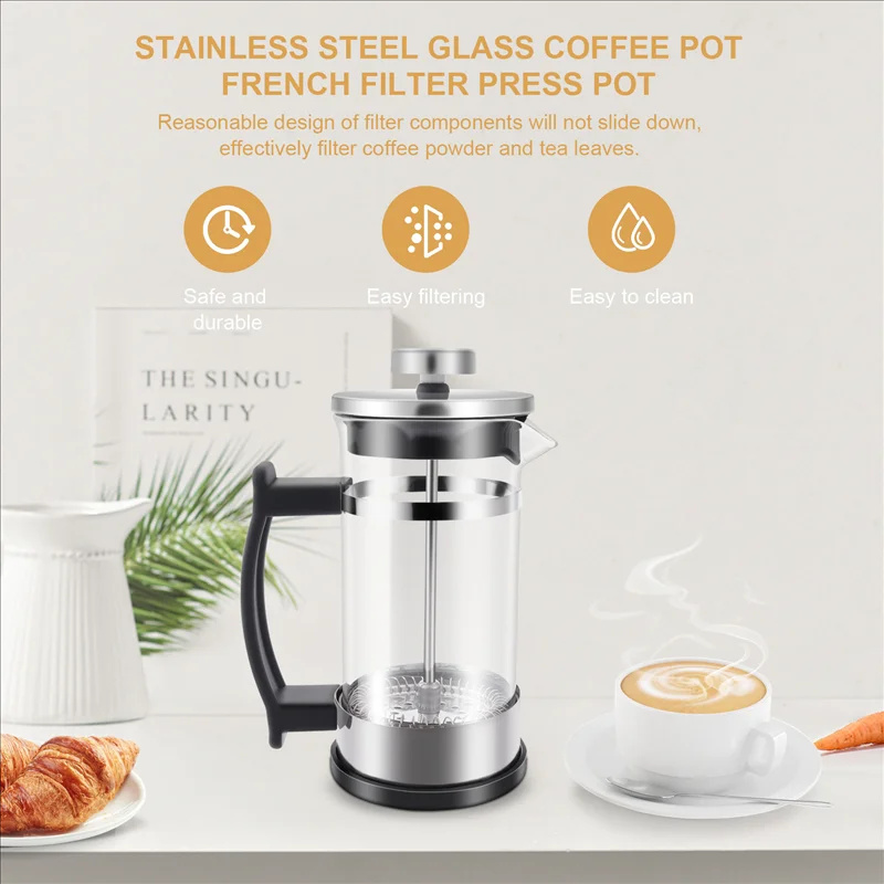 Cafetière à piston en verre bo - Coffee Tea Press avis et prix