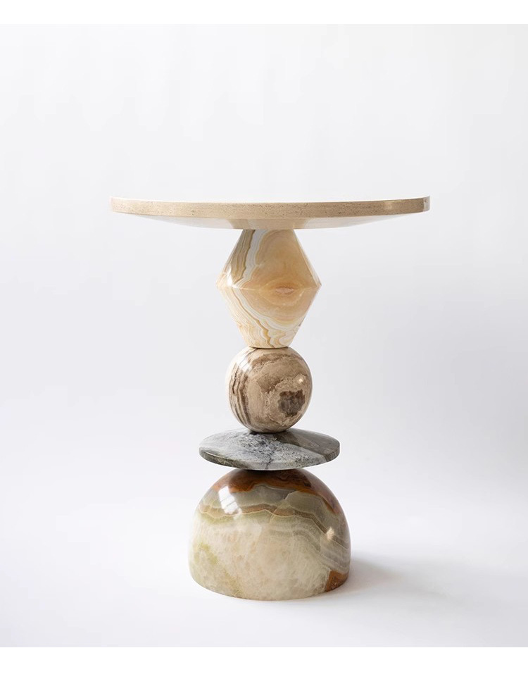 Table basse ronde en marbre su - Coffee Tea Nook avis et prix